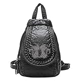 EVEOUT Las Mujeres Forman Las Mochilas, Bolsos de Hombro de Cuero de la PU de Las Muchachas Adolescentes de Las Señoras para la Mochila Práctica del Viaje