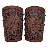 Stalf cuero, armadura medieval vikinga, muñequeras ajustables poliuretano para mujeres y hombres, fiestas cosplay, espectáculos escénicos